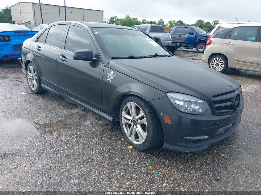 2011 Mercedes-benz C class VIN WDDGF5EB1BA418266 IAAI salvage auction — FRONT END, Original (Texas), sold $425 on 2026-07-22 (photo 1)