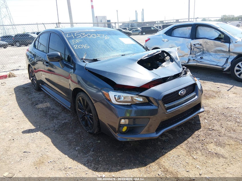 2015 Subaru Wrx VIN JF1VA1G68F8800869 IAAI salvage auction — LEFT FRONT, Salvage Title, sold $3,300 on 2026-07-22 (photo 1)