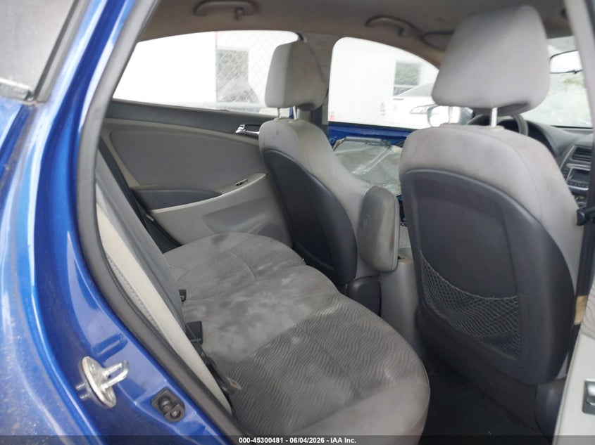 2014 Hyundai Accent VIN KMHCU4AE3EU608190 IAAI salvage auction — ENGINE BURN, Salvage Title, sold $350 on 2026-07-15 (photo 8)