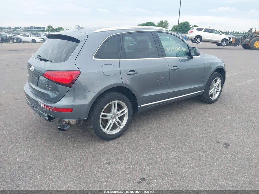 2014 Audi Q5 VIN WA1LFAFP7EA113817 IAAI salvage auction — RIGHT REAR, Salvage Title, sold $525 on 2026-07-27 (photo 4)