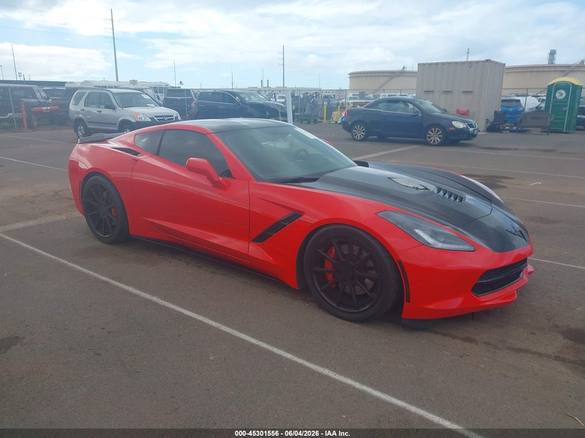 2014 Chevrolet Corvette Stingray VIN 1G1YJ2D74E5104786 — IAAI salvage auction photo