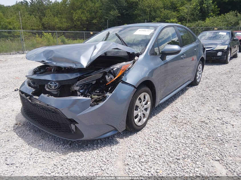2021 Toyota Corolla VIN JTDEPMAE9MJ167461 IAAI salvage auction — FRONT & REAR, Salvage (Alabama), sold $3,100 on 2026-07-29 (photo 2)