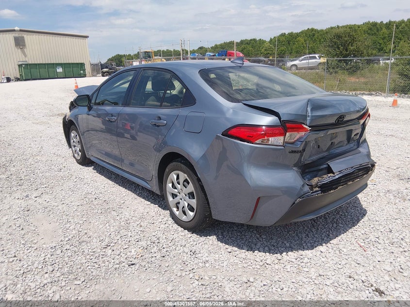 2021 Toyota Corolla VIN JTDEPMAE9MJ167461 IAAI salvage auction — FRONT & REAR, Salvage (Alabama), sold $3,100 on 2026-07-29 (photo 3)