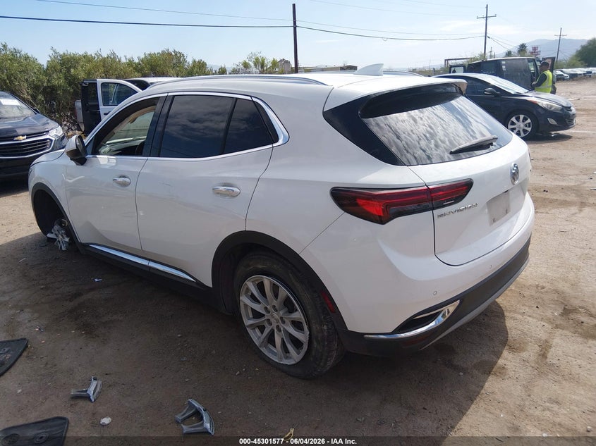 2021 Buick Envision VIN LRBAZLR43MD080800 IAAI salvage auction — LEFT & RIGHT, Salvage Title, sold $3,200 on 2026-07-09 (photo 3)