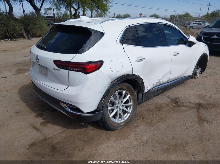 2021 Buick Envision VIN LRBAZLR43MD080800 IAAI salvage auction — LEFT & RIGHT, Salvage Title, sold $3,200 on 2026-07-09 (photo 4)