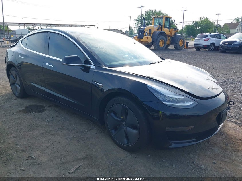 2020 Tesla Model 3 VIN 5YJ3E1EB2LF599777 IAAI salvage auction — REAR END, Salvage Title, sold $3,750 on 2026-07-30 (photo 1)