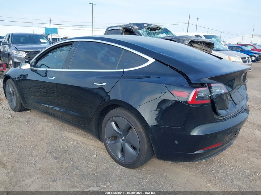 2020 Tesla Model 3 VIN 5YJ3E1EB2LF599777 IAAI salvage auction — REAR END, Salvage Title, sold $3,750 on 2026-07-30 (photo 3)