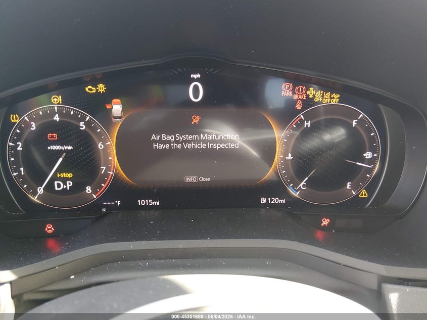 2026 Mazda Cx-90 VIN JM3KKCHD7T1378253 IAAI salvage auction — FRONT END, Salvage Title, sold $7,300 on 2026-08-21 (photo 7)