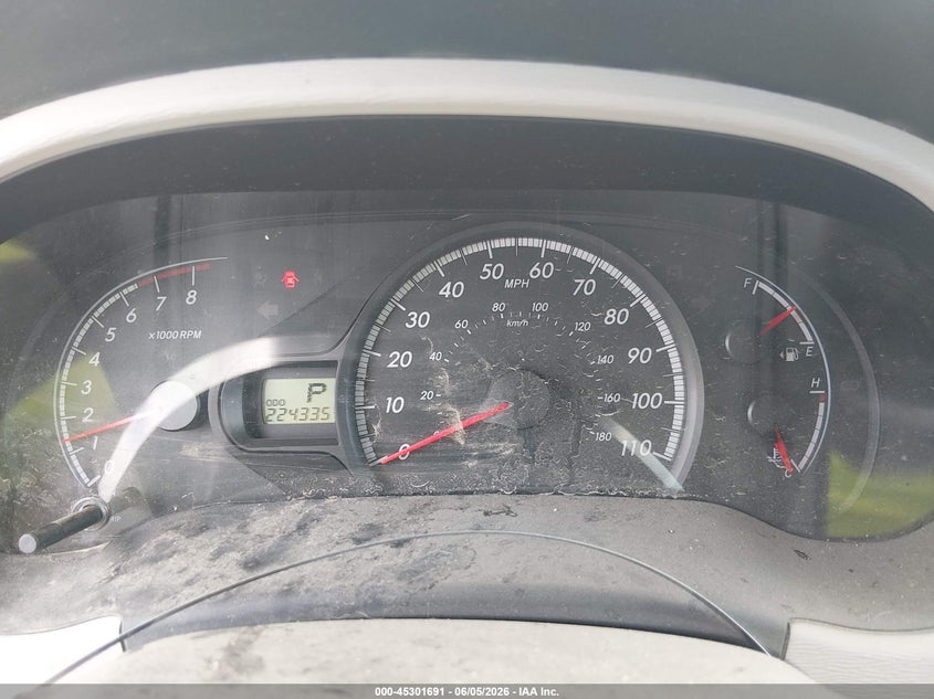 2013 Toyota Sienna VIN 5TDJK3DC8DS050524 IAAI salvage auction — FRONT END, Salvage Title, sold $125 on 2026-07-27 (photo 7)