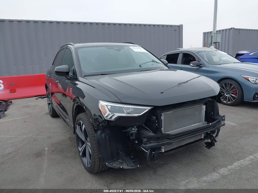2023 Audi Q3 VIN WA1EECF34P1048397 IAAI salvage auction — FRONT END, Salvage Title, sold $15,500 on 2026-07-23 (photo 1)