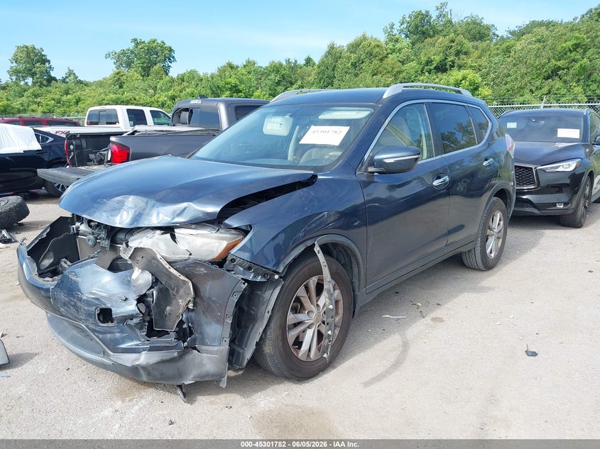 2015 Nissan Rogue VIN KNMAT2MT1FP583383 IAAI salvage auction — FRONT END, Salvage (Louisiana), sold $1,350 on 2026-07-28 (photo 2)