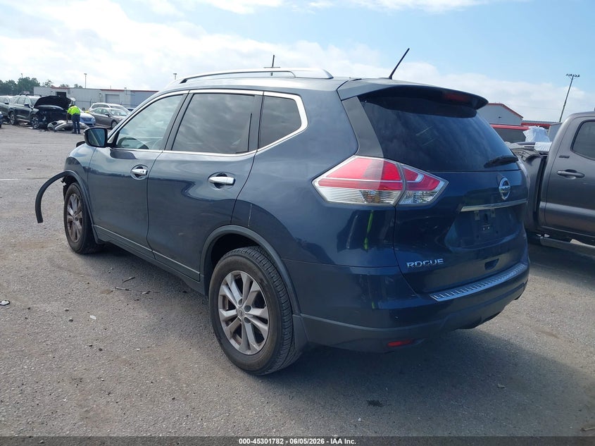 2015 Nissan Rogue VIN KNMAT2MT1FP583383 IAAI salvage auction — FRONT END, Salvage (Louisiana), sold $1,350 on 2026-07-28 (photo 3)