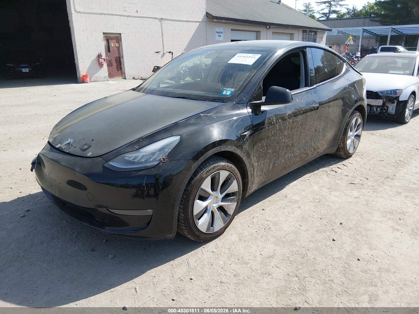 2021 Tesla Model y VIN 5YJYGDEE6MF131662 IAAI salvage auction — FRONT END, Salvage Title, sold $7,500 on 2026-08-01 (photo 2)