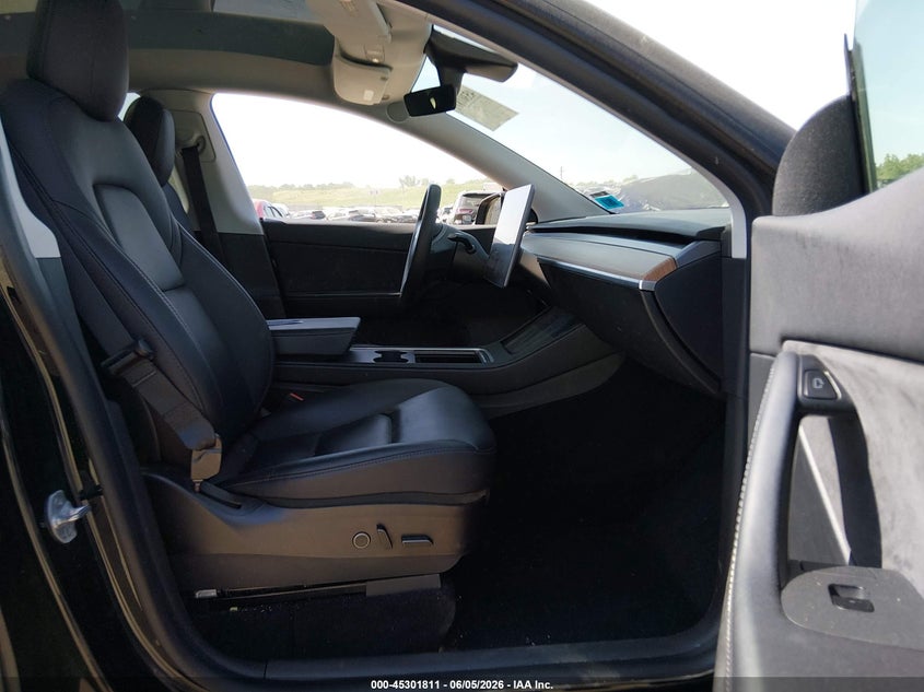 2021 Tesla Model y VIN 5YJYGDEE6MF131662 IAAI salvage auction — FRONT END, Salvage Title, sold $7,500 on 2026-08-01 (photo 5)