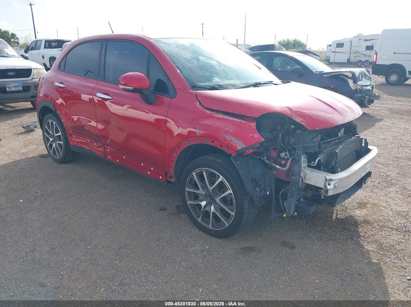 2017 Fiat 500x VIN ZFBCFXCB9HP587192 IAAI salvage auction — FRONT END, Salvage Title, sold $450 on 2026-07-21 (photo 1)