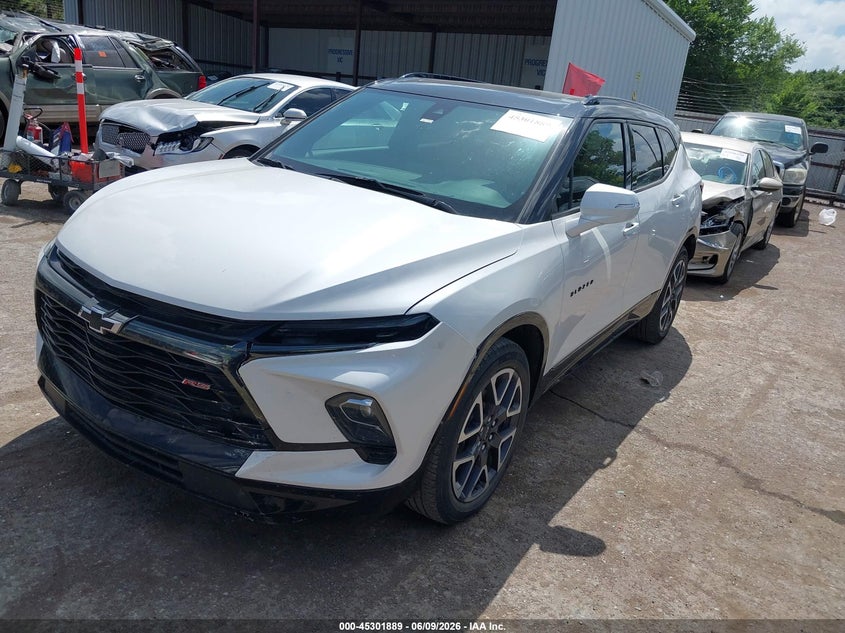 2023 Chevrolet Blazer VIN 3GNKBERS2PS176661 IAAI salvage auction — FRONT END, Salvage (Oklahoma), sold $8,700 on 2026-07-29 (photo 2)