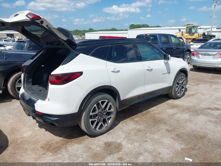 2023 Chevrolet Blazer VIN 3GNKBERS2PS176661 IAAI salvage auction — FRONT END, Salvage (Oklahoma), sold $8,700 on 2026-07-29 (photo 4)