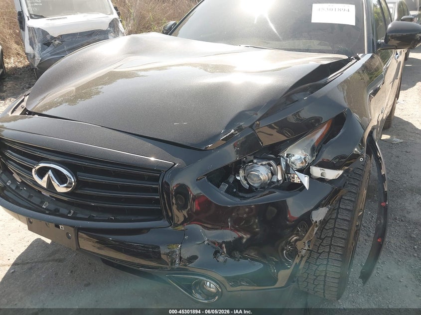 2015 Infiniti Qx70 VIN JN8CS1MW1FM481443 IAAI salvage auction — FRONT END, Salvage Title, sold $2,100 on 2026-07-16 (photo 6)