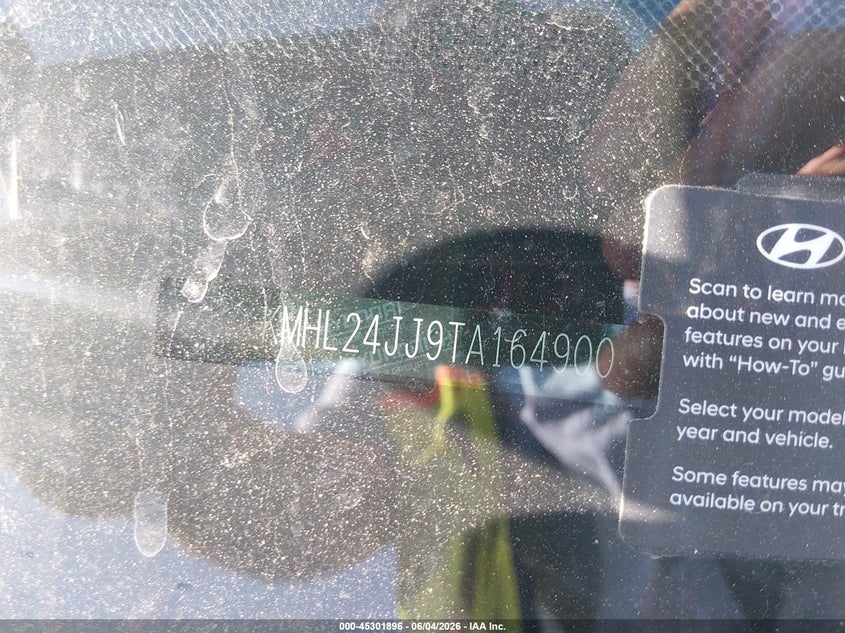 2026 Hyundai Sonata VIN KMHL24JJ9TA164900 IAAI salvage auction — FRONT & REAR, Salvage Title, sold $2,050 on 2026-07-07 (photo 9)