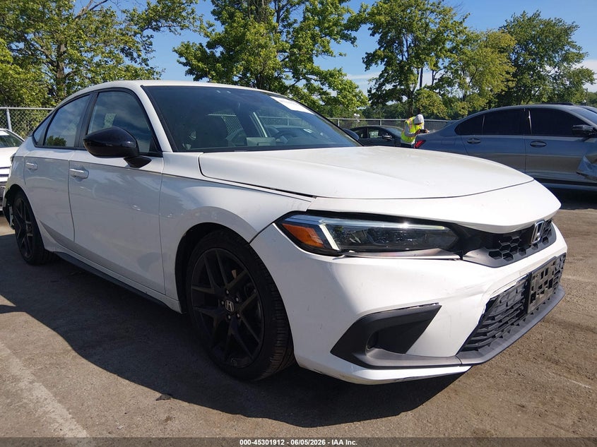 2022 Honda Civic VIN 19XFL2H89NE013979 IAAI salvage auction — FRONT & REAR, Salvage Title, sold $6,600 on 2026-07-27 (photo 1)