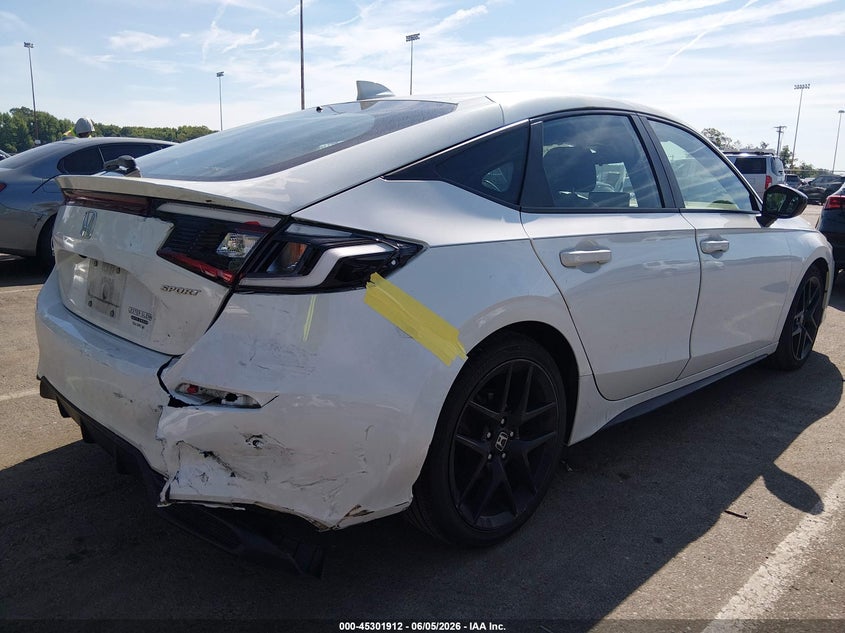 2022 Honda Civic VIN 19XFL2H89NE013979 IAAI salvage auction — FRONT & REAR, Salvage Title, sold $6,600 on 2026-07-27 (photo 4)