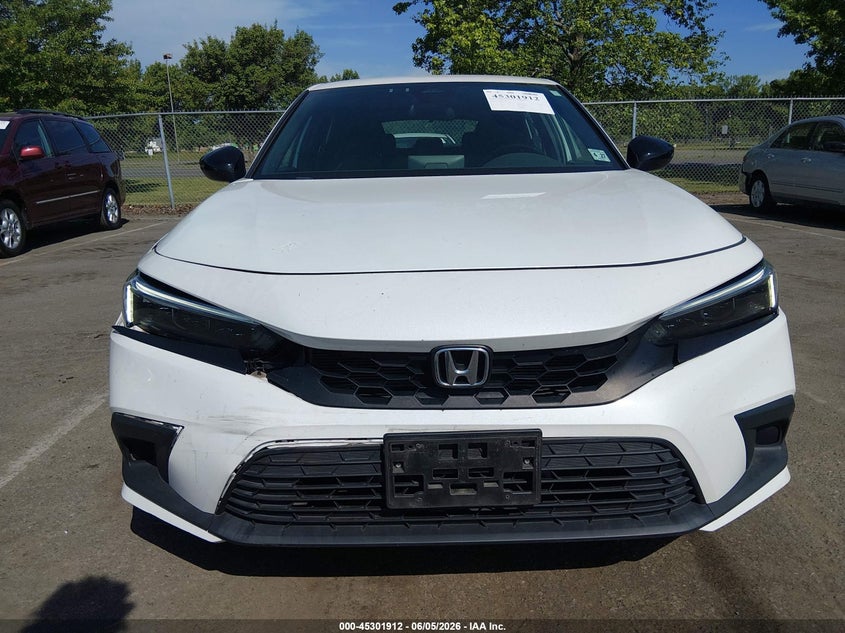 2022 Honda Civic VIN 19XFL2H89NE013979 IAAI salvage auction — FRONT & REAR, Salvage Title, sold $6,600 on 2026-07-27 (photo 6)
