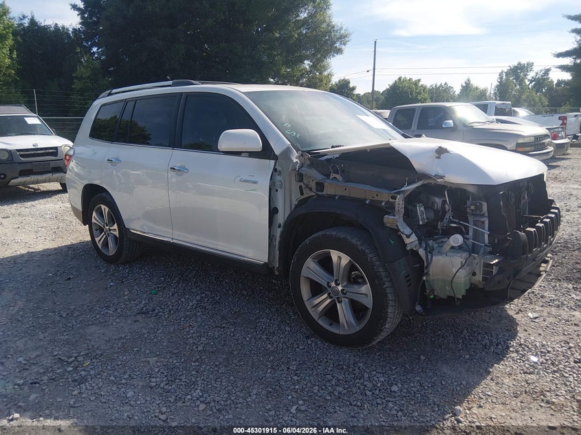 2013 Toyota Highlander VIN 5TDDK3EH7DS264508 IAAI salvage auction — FRONT END, Salvage Title, sold $5,400 on 2026-07-16 (photo 1)