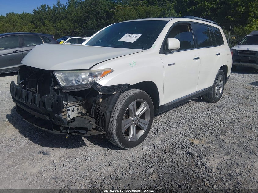 2013 Toyota Highlander VIN 5TDDK3EH7DS264508 IAAI salvage auction — FRONT END, Salvage Title, sold $5,400 on 2026-07-16 (photo 2)