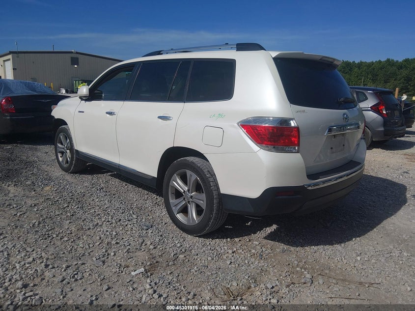 2013 Toyota Highlander VIN 5TDDK3EH7DS264508 IAAI salvage auction — FRONT END, Salvage Title, sold $5,400 on 2026-07-16 (photo 3)