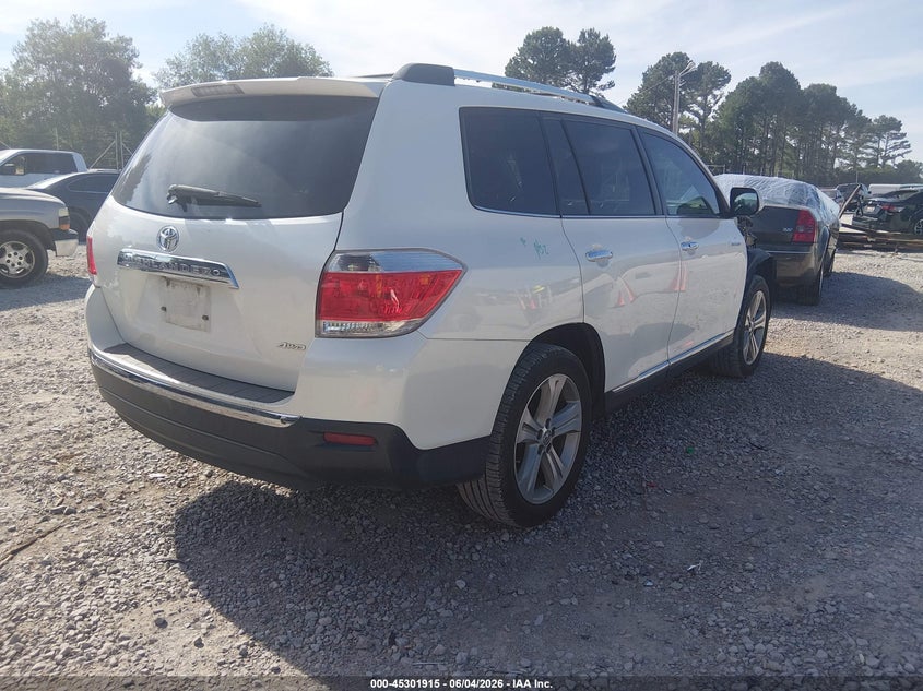 2013 Toyota Highlander VIN 5TDDK3EH7DS264508 IAAI salvage auction — FRONT END, Salvage Title, sold $5,400 on 2026-07-16 (photo 4)