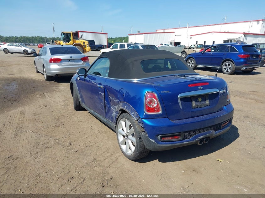 2013 Mini Roadster VIN WMWSY3C55DT565260 IAAI salvage auction — LEFT SIDE, Salvage - Greater Than 75% (Maryland), sold $25 on 2026-07-29 (photo 3)