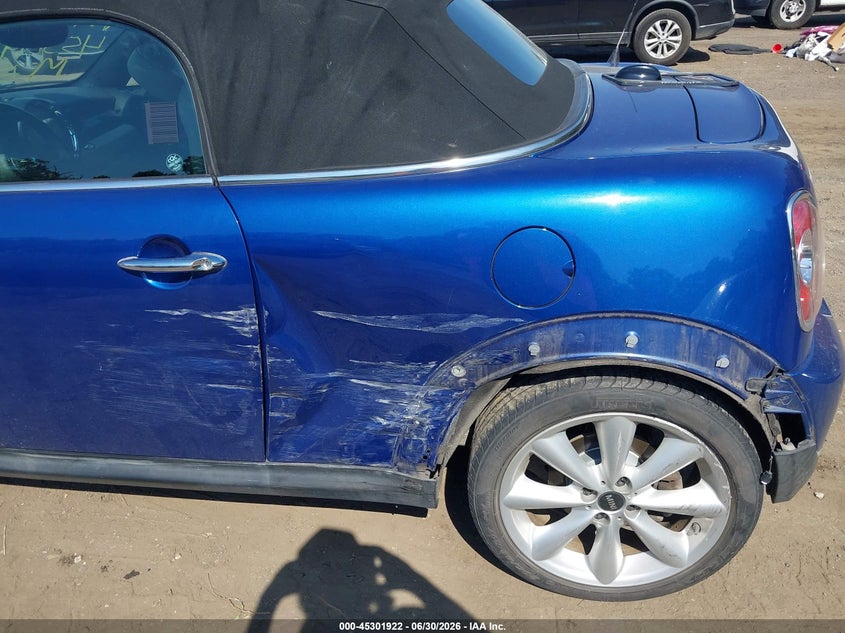 2013 Mini Roadster VIN WMWSY3C55DT565260 IAAI salvage auction — LEFT SIDE, Salvage - Greater Than 75% (Maryland), sold $25 on 2026-07-29 (photo 6)