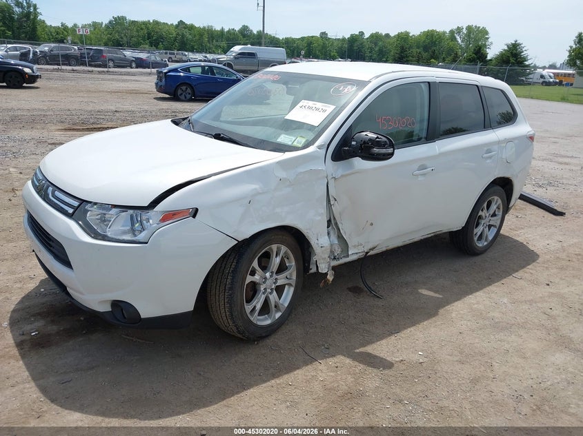 2014 Mitsubishi Outlander VIN JA4AZ3A37EZ015693 IAAI salvage auction — LEFT SIDE, Salvage Title, sold $475 on 2026-07-21 (photo 2)