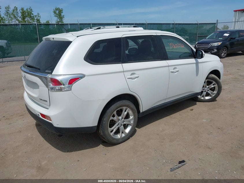 2014 Mitsubishi Outlander VIN JA4AZ3A37EZ015693 IAAI salvage auction — LEFT SIDE, Salvage Title, sold $475 on 2026-07-21 (photo 4)