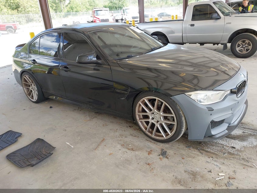 2014 BMW 3er VIN WBA3A9C55EF479362 IAAI salvage auction — LEFT REAR, Salvage Title, sold $3,100 on 2026-07-15 (photo 1)