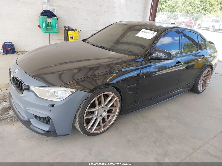 2014 BMW 3er VIN WBA3A9C55EF479362 IAAI salvage auction — LEFT REAR, Salvage Title, sold $3,100 on 2026-07-15 (photo 2)
