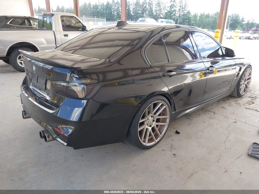 2014 BMW 3er VIN WBA3A9C55EF479362 IAAI salvage auction — LEFT REAR, Salvage Title, sold $3,100 on 2026-07-15 (photo 4)
