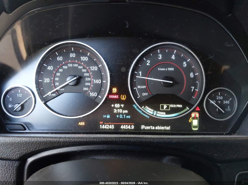 2014 BMW 3er VIN WBA3A9C55EF479362 IAAI salvage auction — LEFT REAR, Salvage Title, sold $3,100 on 2026-07-15 (photo 7)