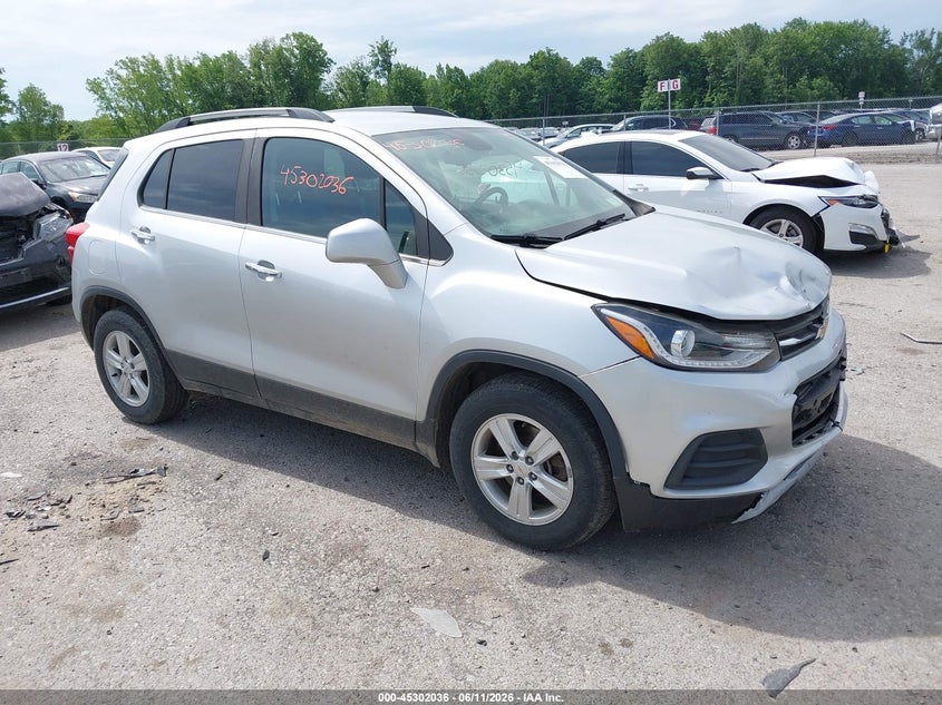 2017 Chevrolet Trax VIN KL7CJLSB0HB134384 IAAI salvage auction — FRONT END, Salvage Title, sold $1,750 on 2026-07-14 (photo 1)