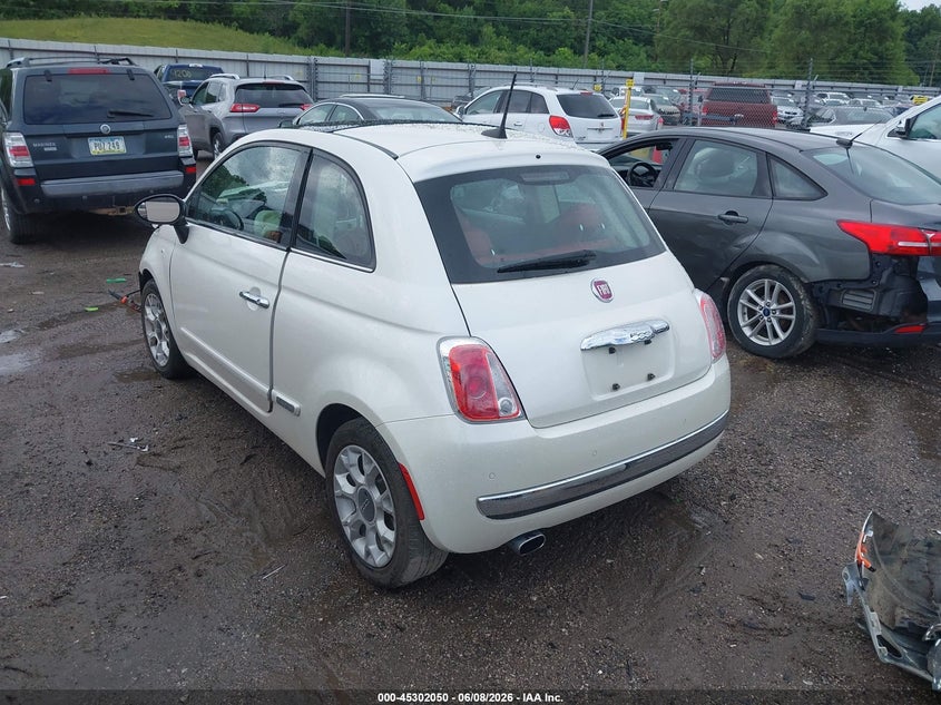 2017 Fiat 500 VIN 3C3CFFCR4HT544013 IAAI salvage auction — FRONT END, Salvage (Iowa), sold $350 on 2026-07-29 (photo 3)