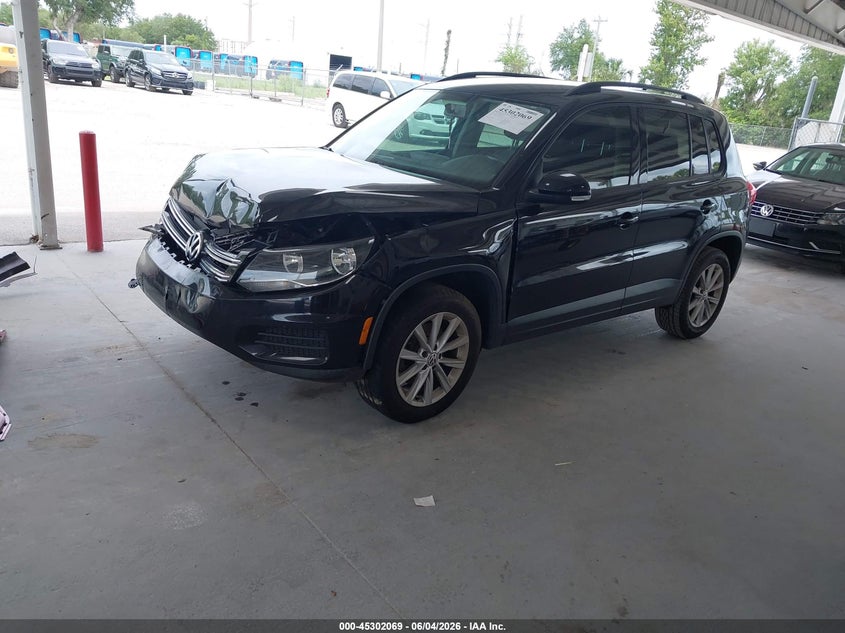 2017 Volkswagen Tiguan VIN WVGAV7AX1HK043252 IAAI salvage auction — FRONT END, Salvage Title, sold $1,500 on 2026-07-08 (photo 2)