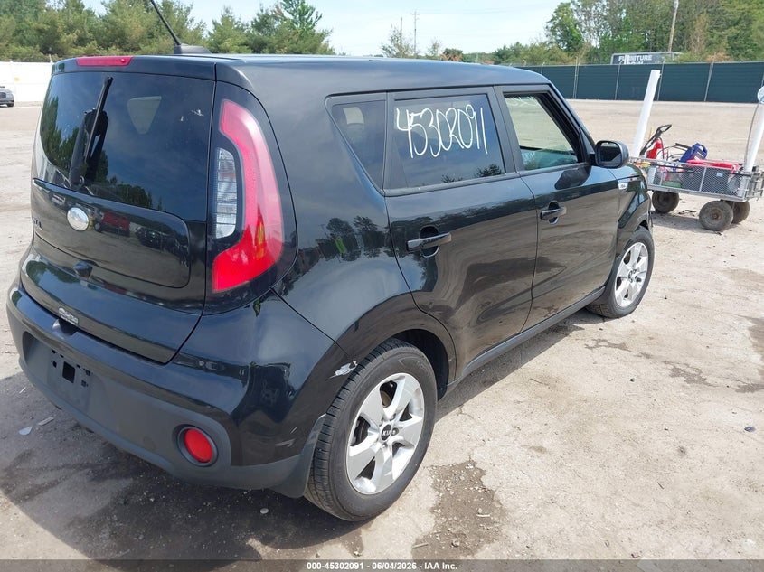 2019 Kia Soul VIN KNDJN2A2XK7917541 IAAI salvage auction — LEFT SIDE, Salvage Title, sold $75 on 2026-07-28 (photo 4)