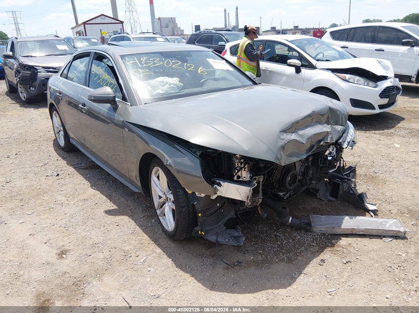 2023 Audi A4 VIN WAUEAAF49PN003217 IAAI salvage auction — FRONT END, Salvage Title, sold $4,575 on 2026-07-15 (photo 1)