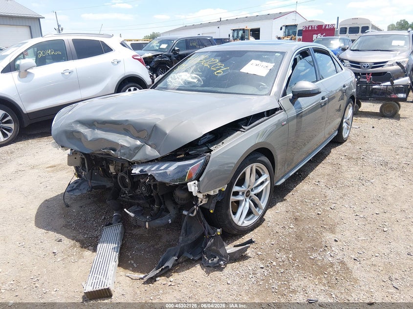 2023 Audi A4 VIN WAUEAAF49PN003217 IAAI salvage auction — FRONT END, Salvage Title, sold $4,575 on 2026-07-15 (photo 2)