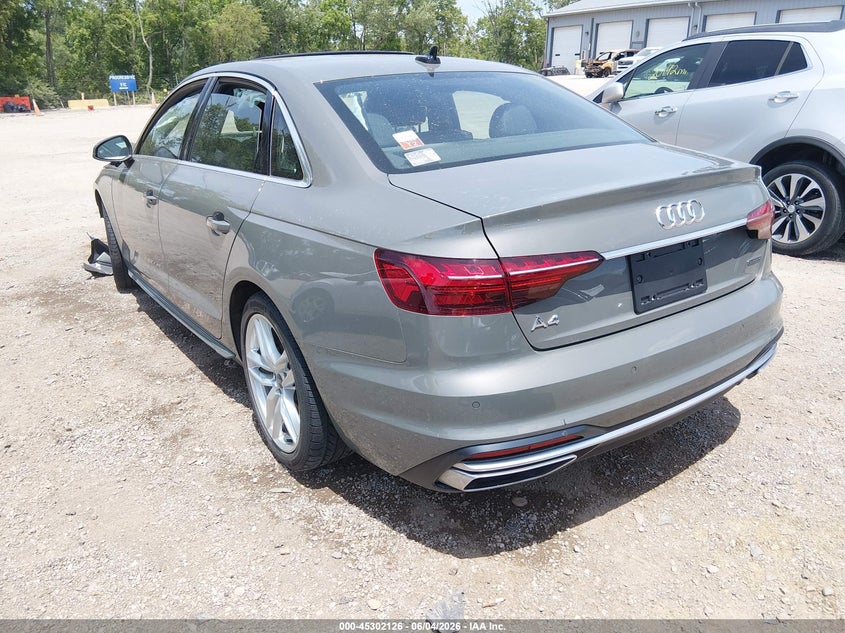 2023 Audi A4 VIN WAUEAAF49PN003217 IAAI salvage auction — FRONT END, Salvage Title, sold $4,575 on 2026-07-15 (photo 3)