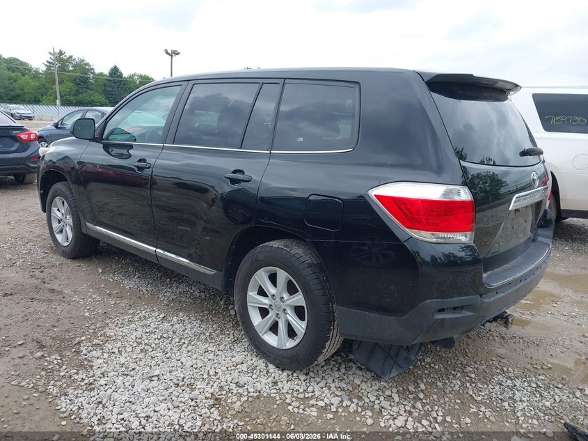 2013 Toyota Highlander VIN 5TDZK3EH9DS128970 IAAI salvage auction — REAR END, Salvage (Illinois), sold $3,150 on 2026-07-21 (photo 3)