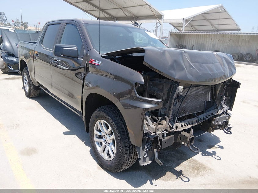 2021 Chevrolet Silverado VIN 3GCUYEED5MG296914 IAAI salvage auction — FRONT END, Salvage Title, sold $10,400 on 2026-07-29 (photo 1)