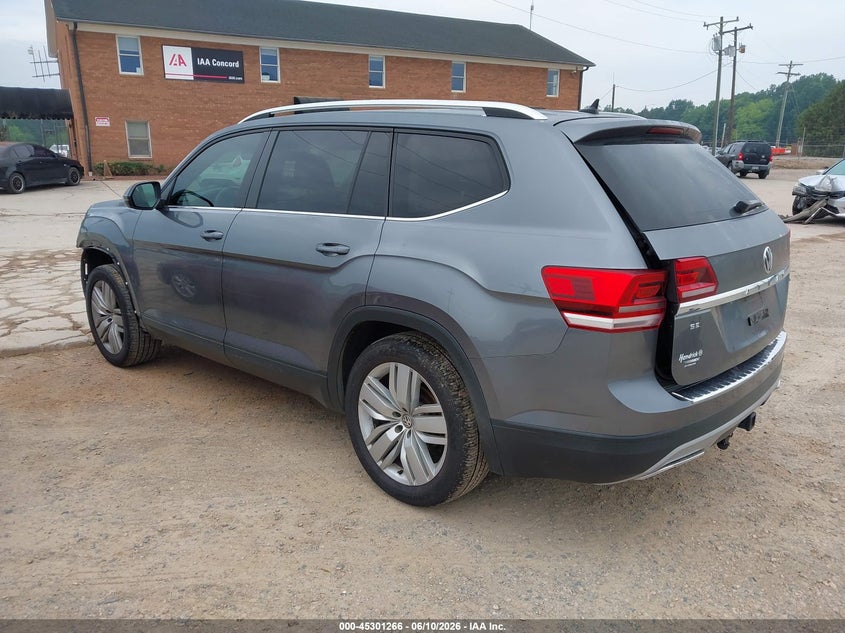 2019 Volkswagen Atlas VIN 1V2WR2CA2KC605136 IAAI salvage auction — FRONT END, Salvage (North Carolina), sold $3,975 on 2026-07-27 (photo 3)