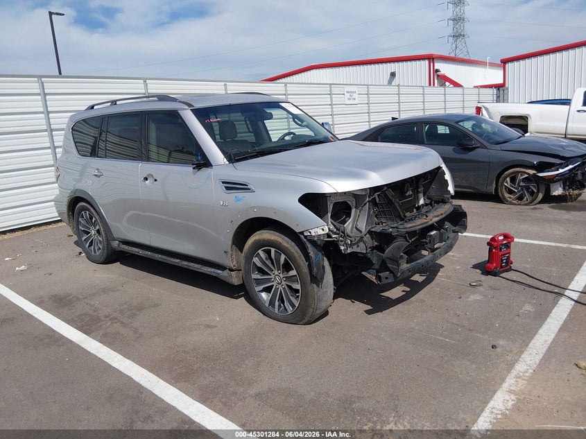 2017 Nissan Armada VIN JN8AY2NC2H9508204 IAAI salvage auction — FRONT END, Salvage Title, sold $3,800 on 2026-07-07 (photo 1)