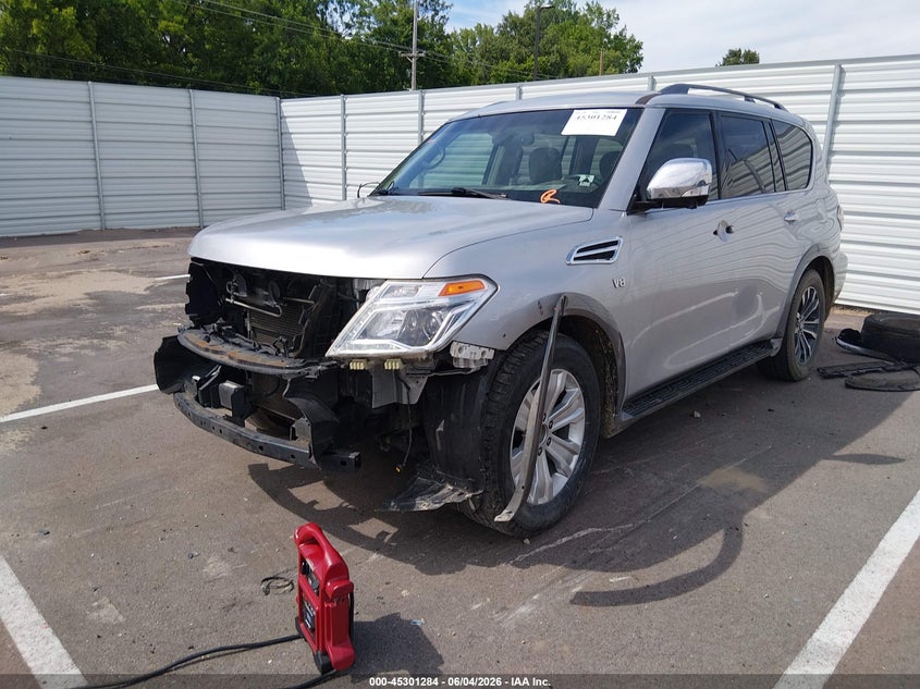 2017 Nissan Armada VIN JN8AY2NC2H9508204 IAAI salvage auction — FRONT END, Salvage Title, sold $3,800 on 2026-07-07 (photo 6)